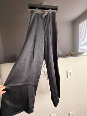 Herve Leger Black Wide-Leg Trousers